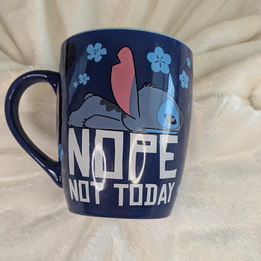 Disney World Stitch “Not Today” XL 25 Ounce  Coffee Mug NWT